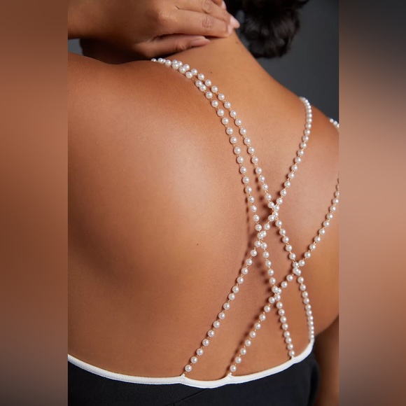 Anthropologie Maeve Pearl-Strap Midi Dress - Picture 11 of 16